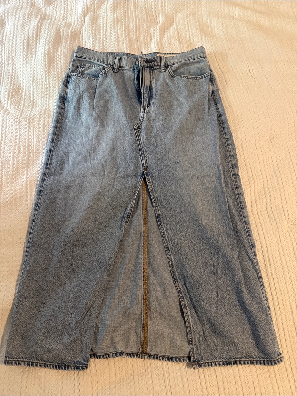 rag and bone midi Jean skirt